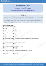 Đề thi giữa kì 1 Toán 7 - Đề số 9